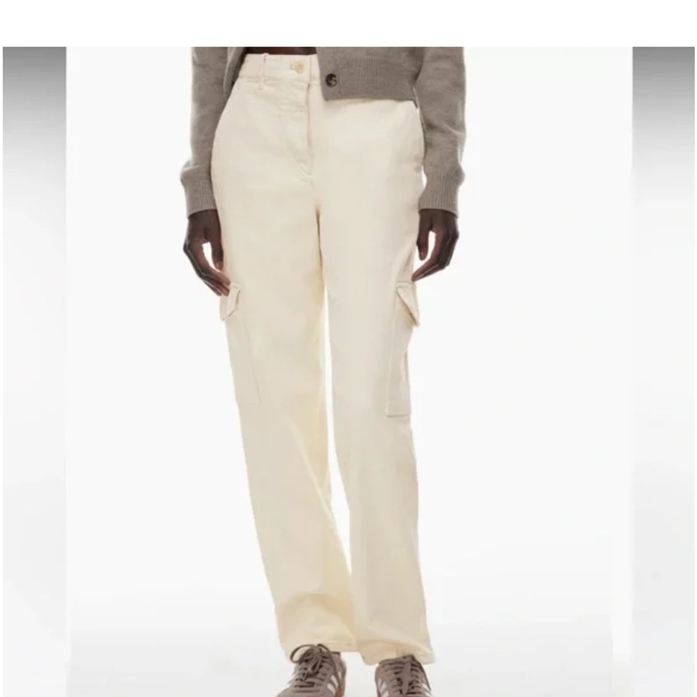 Wilfred Cream Straight Leg Cargo Pants